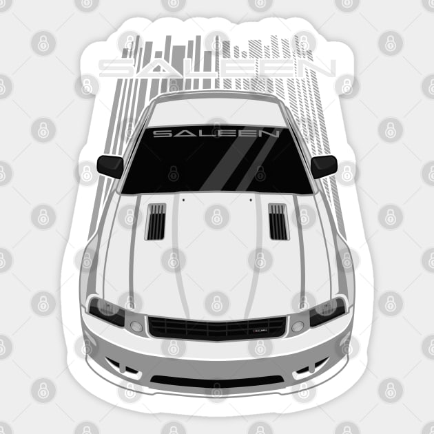 Ford Mustang Saleen 2005-2009 - White Sticker by V8social